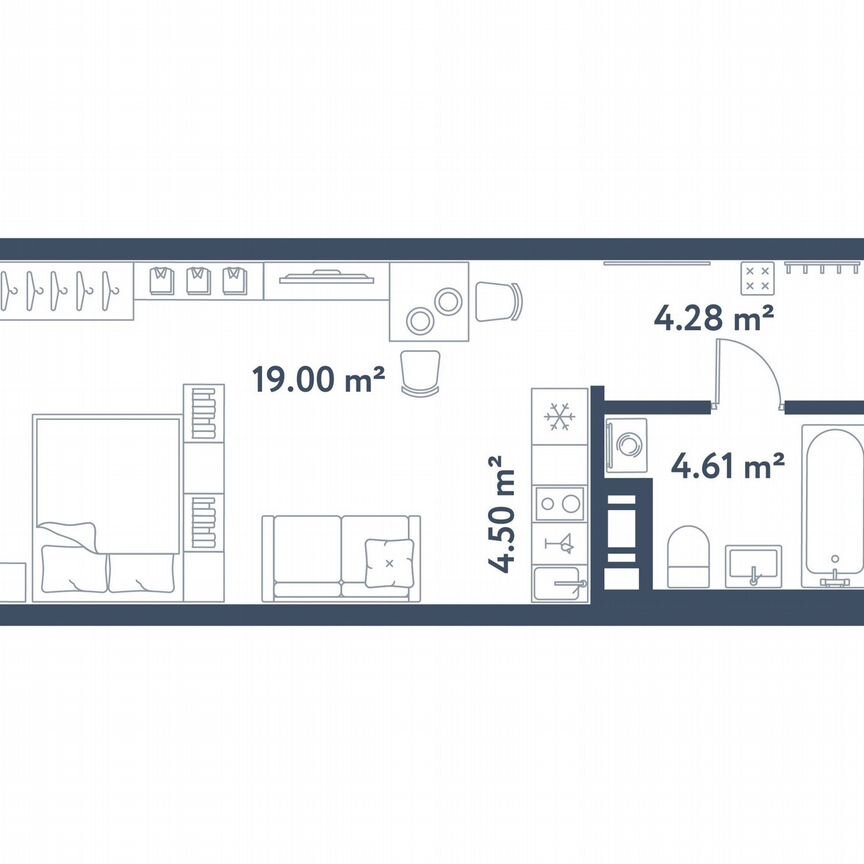 Квартира-студия, 32,4 м², 3/11 эт.