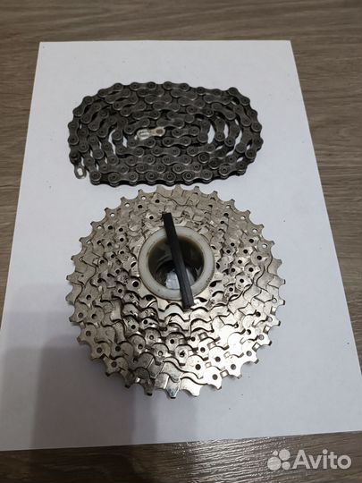 Кассета 9 скоростей Shimano и цепь кмс