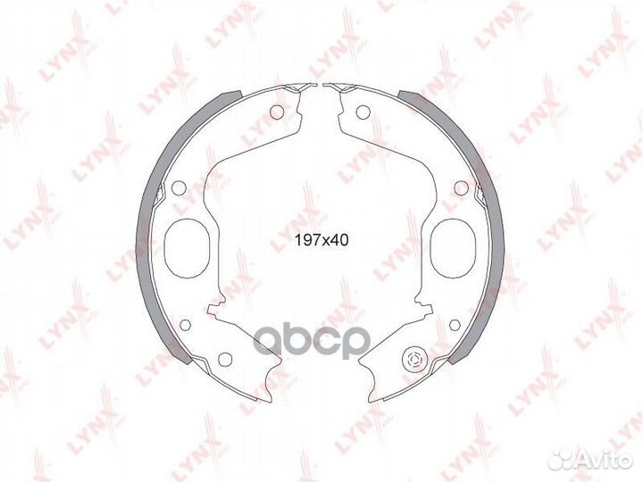 Колодки тормозные барабанные зад BS5505 LYN