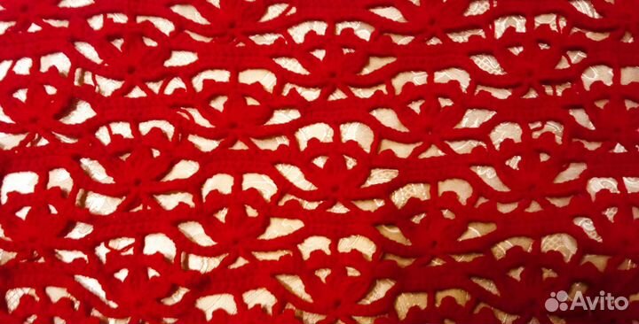 Пуловер с коротким рукавом,крючок