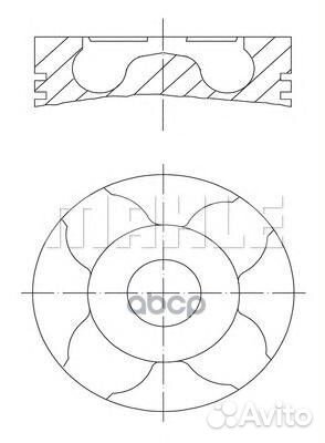 Поршнекомплект 229 37 00 Mahle/Knecht