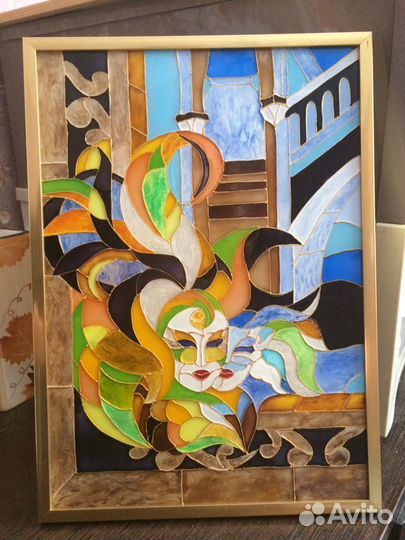 Картина «Маски» ручная работа