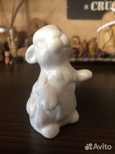 Зайчики - солонка и перечница фарфор