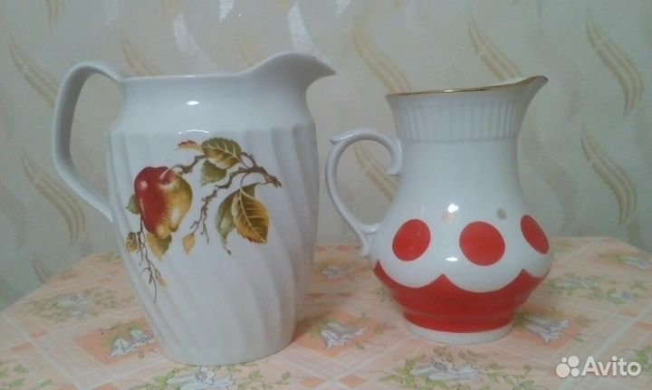 Фарфоровые кувшины периода СССР
