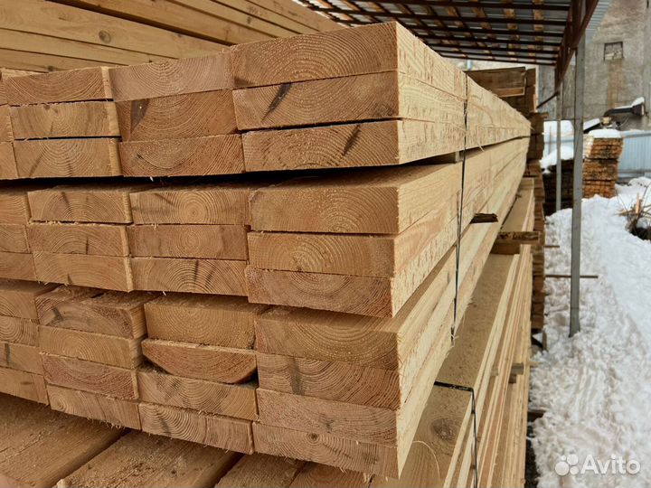 Доска обрезная 25х150х6000мм от производителя