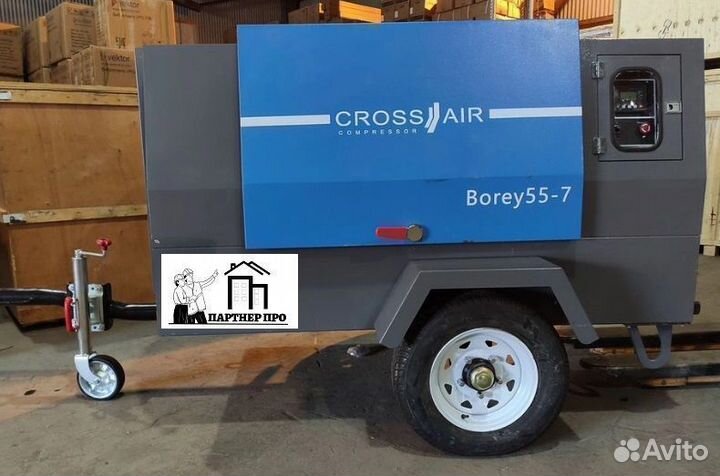 Дизельный компрессор CrossAir Borey 55-7В