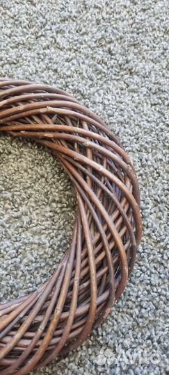 Венок из ивового прута новый, натуральный