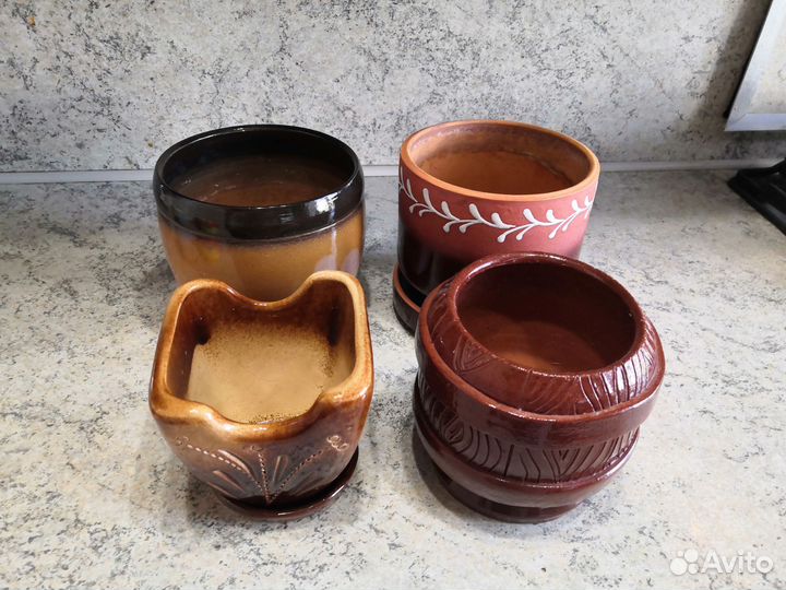 Керамические горшки для цветов