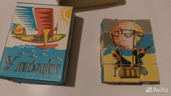 Деревянные кубики времен ссср, советский винтаж