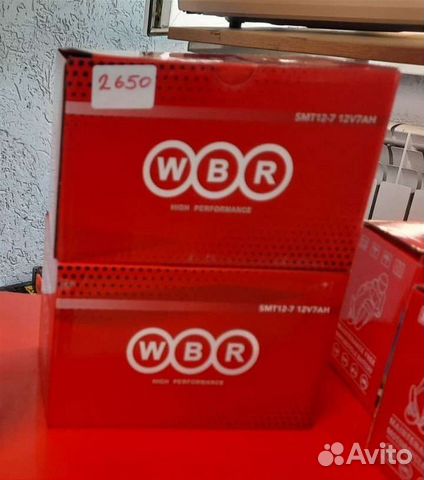 Аккумулятор для мотоцикла WBR SMT12-7