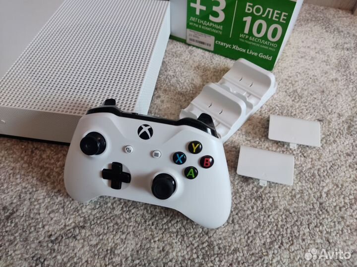 Xbox One S 1Tb+игры