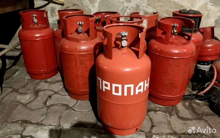 Заправка газовых баллонов пропаном и доставка