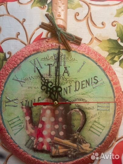 Часы ручной работы для кухни