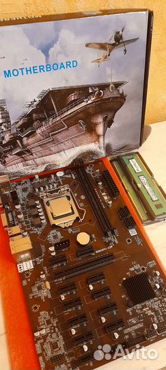 Комплект для майнига B250 BTC-12P на 12 видеокарт