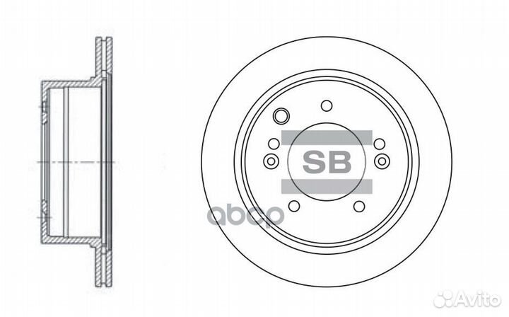 Диск тормозной KIA Sorento 2.4/3.5/2.5CRDi 02 S