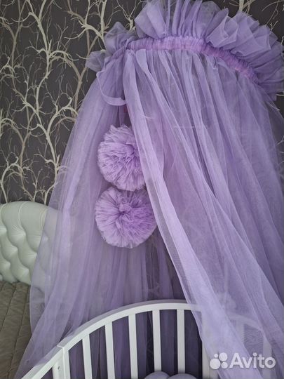 Балдахин в кроватку с держателем