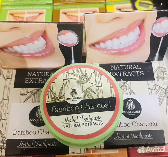 Круглая тайская зубная паста 30 грамм