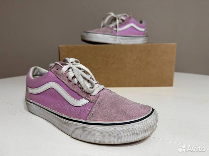 Кеды vans old skool женские розовые