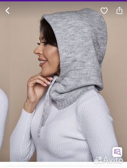 Снуд, капор женский