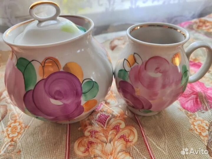 Чайный сервиз дулево агашки в добор, парами