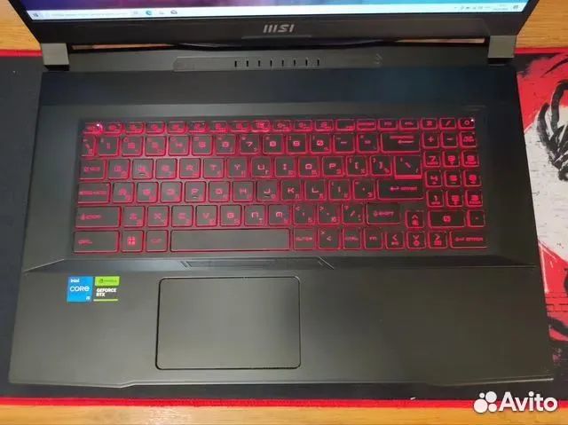 Ноутбук msi 17.3 core i5/16gb/rtx3050 144гц