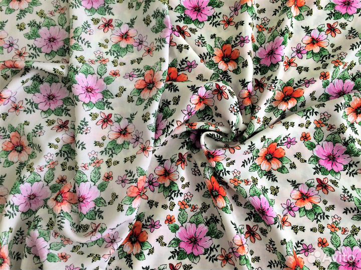 Ткань штапель отрез 3м -№7, плательный