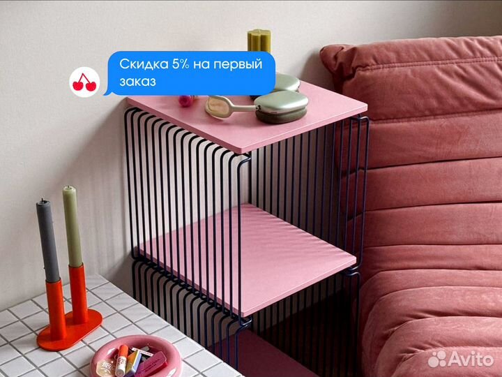Прямоугольный столик лофт