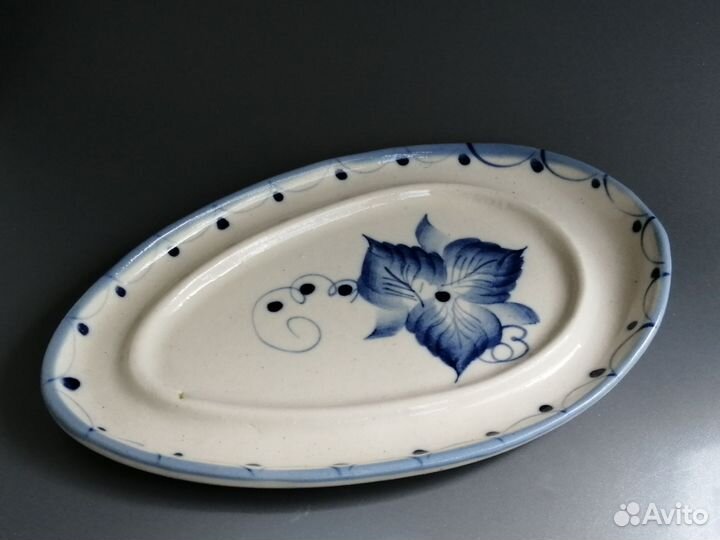 Масленка Гжель Ёжик винтаж