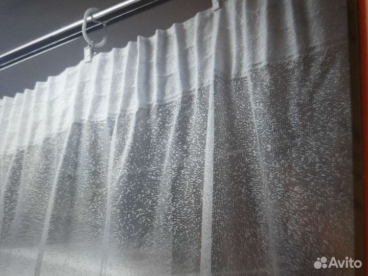 Тюль, белая 297х252 новая