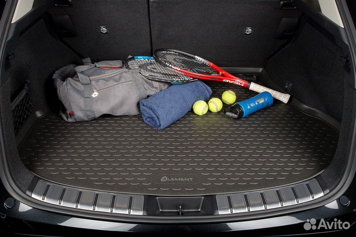 Коврик в багажник nissan Pathfinder 2005-2014, внед. (полиуретан) / Ниссан Патфайндер