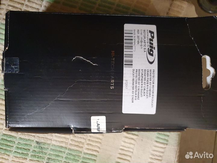 Слайдер рамы puig для ducati monster 937 (20716N)