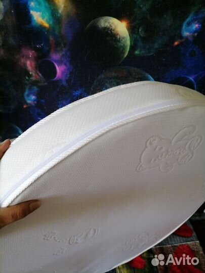 Матрас в кроватку детскую круглую 75 на 75