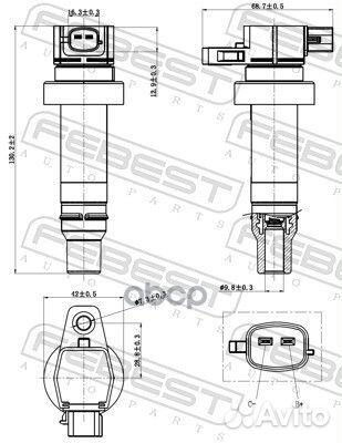 Катушка зажигания 12640-001 12640-001 Febest