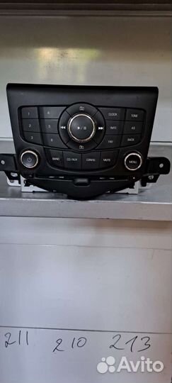 Штатная магнитола chevrolet cruze