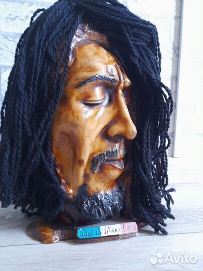 Bob Marley (Боб Марли) бюст из дерева