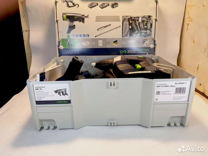 574747 Festool шуруповёрт DWC 18-4500 Li-Basic