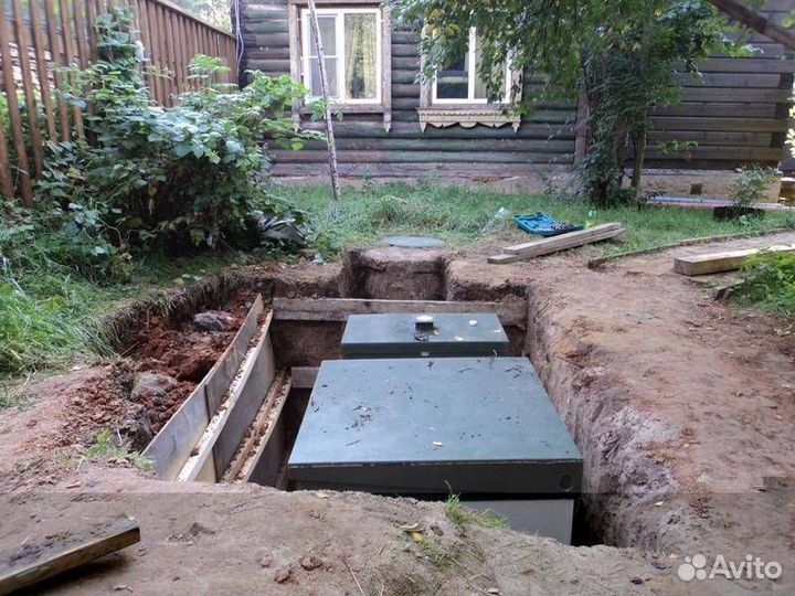 Установка септика под ключ с гарантией без запаха