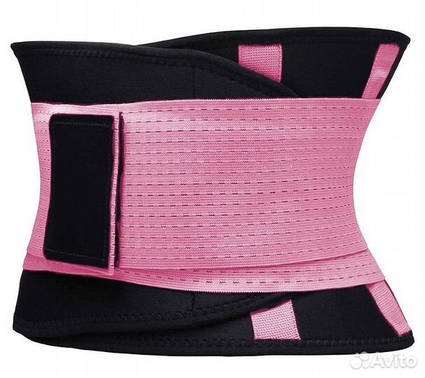 Фитнес пояс для похудения CleverCare, розовый, раз