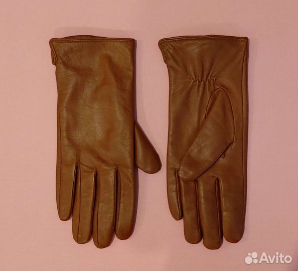 Кожаные перчатки, размер 8