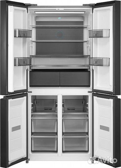 Холодильник weissgauff WCD 590 NoFrost Inverter Premium Biofresh Dark Inox