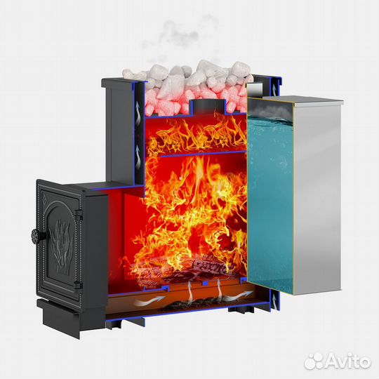 Печь Для Бани Везувий Русичъ «аква» 16 (дт-4)