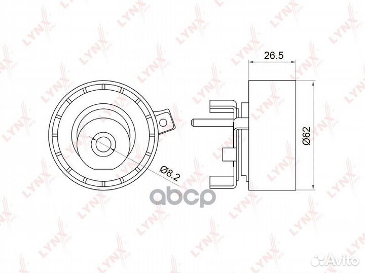 Ролик ремня грм ford focus II/mondeo/fusion 1.4
