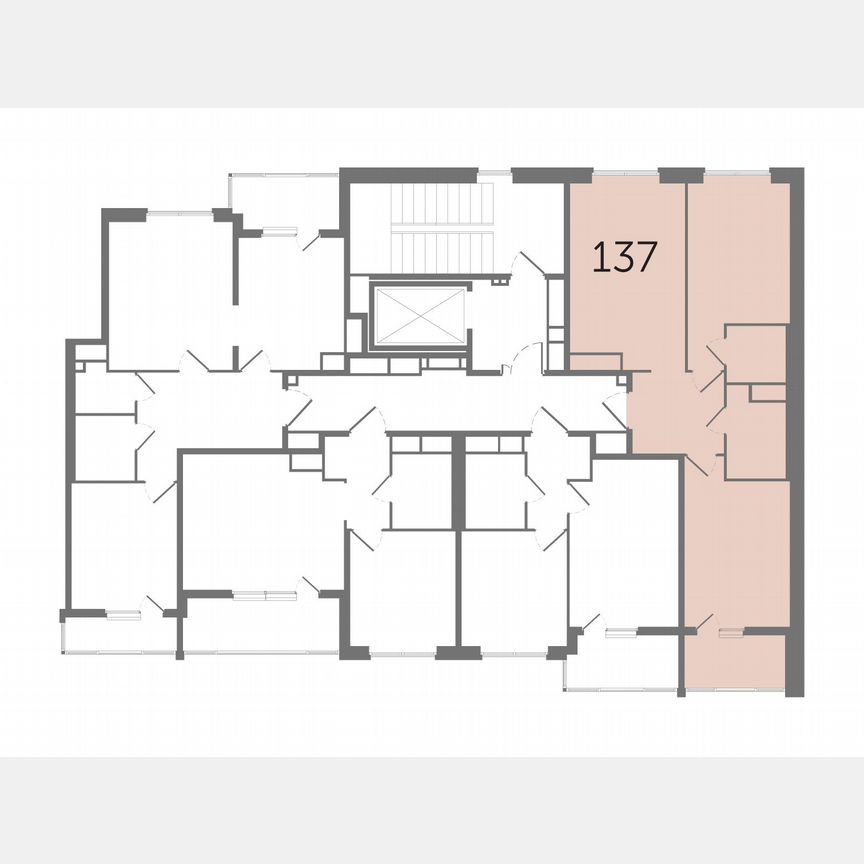 2-к. квартира, 61,8 м², 6/10 эт.