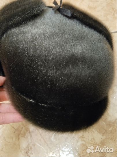 Меховая мужская шапка-ушанка