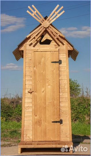 Дачный туалет с кошкой YFT
