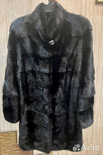 Шуба норковая поперечка трансформер
