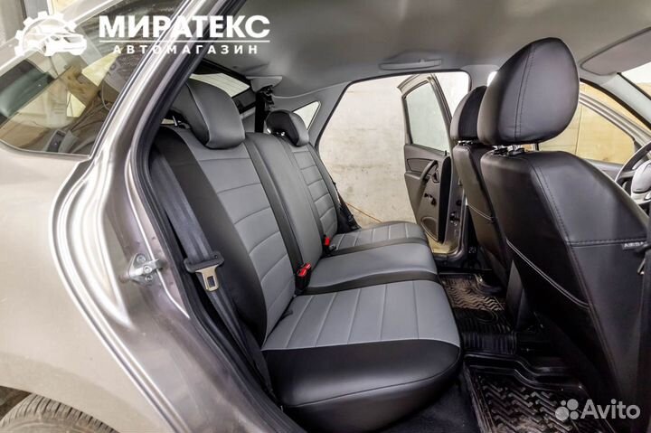 Авточехлы Лада Гранта / Экокожа полоса