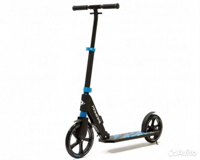 Самокат trix Pioneer 250/230 черный/синий (2021)