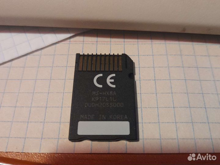Карта памяти для psp memory stick PRO-HG duo 8gb
