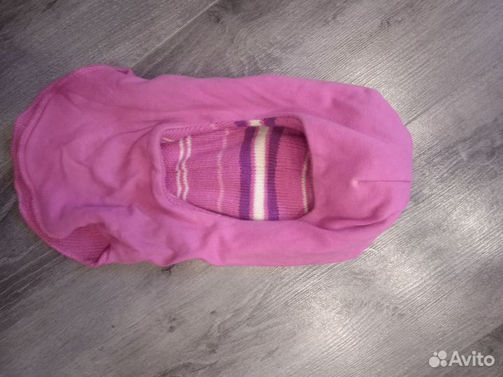 Шапка шлем для девочки зимняя 50 52